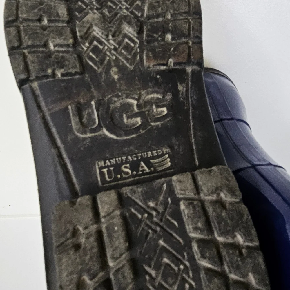 UGG Australia Rubber Rain Boots Waterproof Outdoor‎ Blue Size 6 Women's 1014452